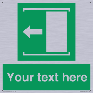 Custom Slide to Open Sign